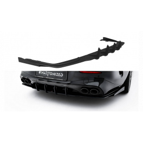 Dyfuzor Mercedes-Benz AMG CLE 53 C236 Tył Street Pro Black-Red + Gloss Flaps