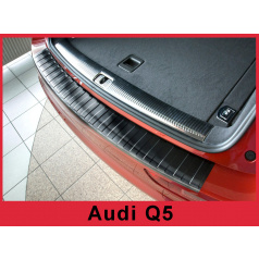 Nerez kryt- černá chromovaná ochrana prahu zadního nárazníku Audi Q5 2008+