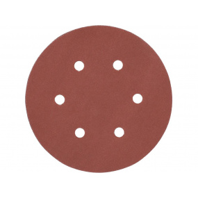 Brusný papír 150 mm P240 50 ks 6 děr suchý zip