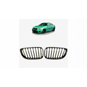 Mřížka BMW 2 F22 F23 jednotlivé lamely Lesklá černá Mřížka BMW 2 F22 F23 jednotlivé lamely Lesklá černá