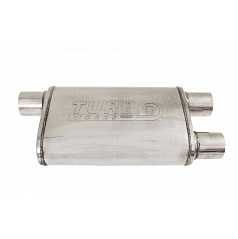 Střední zadní tlumič 76mm TurboWorks LT 304SS 355mm