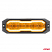 Výstražná oranžová lampa s oranžovým obrysovým světlem LED R65 R148 12V 24V 24W
