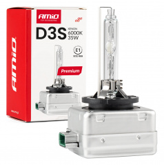 Xenonová žárovka výbojka xenon D3S 6000K AMiO PREMIUM AMIO-01979