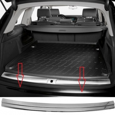 Nerez leštěný kryt horní hrany zadního nárazníku Audi Q7  2015-20