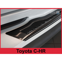 Nerez - karbon kryt- ochrana prahu zadního nárazníku Toyota C-HR 2016+