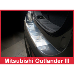 Nerez kryt- ochrana prahu zadního nárazníku Mitsubishi Outlander III 2012-15
