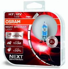 Žárovka Osram Night Breaker Laser NG H7 +150% 12V/55W (sada 2 ks)