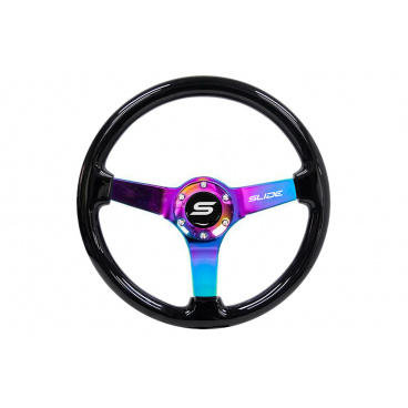 Volant SLIDE 350mm offset:30mm NeoChrome Dřevo Černý