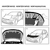 Převlek přední části kapoty černý VW Tiguan 2007-16