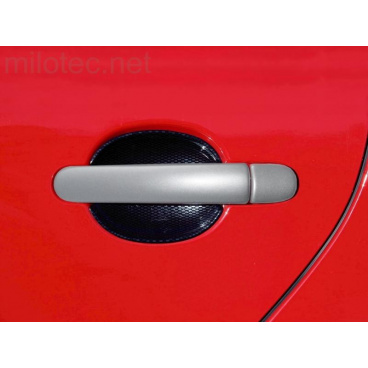 Kryty klik plné, ABS stříbrný (2+2 ks bez zámku), Roomster Kryty klik plné, ABS stříbrný (2+2 ks bez zámku), Roomster