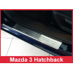 Nerez kryt- sestava-ochrana prahu zadního nárazníku+ochranné lišty prahu dveří Mazda 3 Htb. 2012-16