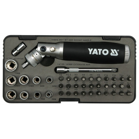 Šroubovák ráčnový kloubový s příslušenstvím 42 ks box