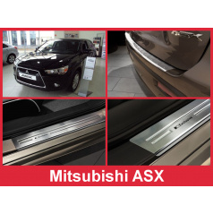 Nerez kryt- sestava-ochrana prahu zadního nárazníku+ochranné lišty prahu dveří Mitsubishi ASX 2010-16