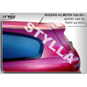 NISSAN ALMERA HTB (00+) spoiler zad. dveří horní NISSAN ALMERA HTB (00+) spoiler zad. dveří horní
