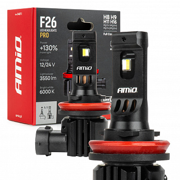 Automobilové LED žárovky F26 PRO LumiTec LIMITED +130% DUO FULL CANBUS H8 H9 H11 H16 12V 24V