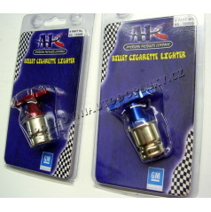 Zapalovač Chevrolet do auta alu provedení červený, modrý