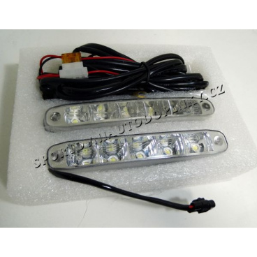 Světla pro denní svícení 5 vekých led 155x22 mm