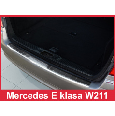 Nerez kryt-ochrana prahu zadního nárazníku Mercedes E W 211 kombi 2002-09