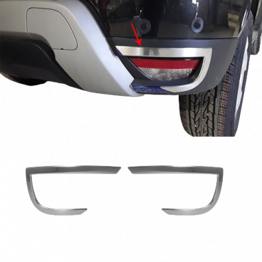 Nerez chrom rámečky zadních mlhovek leštěné Omtec Dacia Duster 2018+ Nerez chrom rámečky zadních mlhovek leštěné Omtec Dacia Duster 2018+