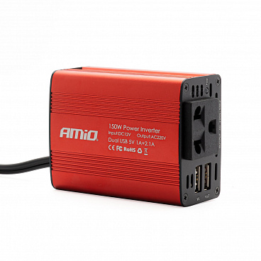 Měnič napětí 12V/230V 150W/300W 2xUSB Měnič napětí 12V/230V 150W/300W 2xUSB