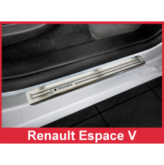 Nerez ochranné lišty prahu dveří 4ks Renault Espace 5 2014-16