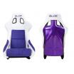 Sportovní křeslo SLIDE KS2 Premium Bílá Fialová Velur & Fialový Třpyt