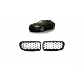 Gril BMW 3 F30 F31 Lesklá Černá