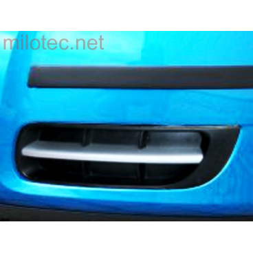 Lišty (bez mlhových světel) - ABS stříbrný matný, Roomster / Fabia II Lišty (bez mlhových světel) - ABS stříbrný matný, Roomster / Fabia II