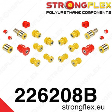 Audi Allroad 1997-03 StrongFlex sestava silentbloků jen pro zadní nápravu 19 ks Audi Allroad 1997-03 StrongFlex sestava silentbloků jen pro zadní nápravu 19 ks