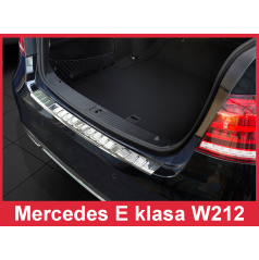Nerez kryt-ochrana prahu zadního nárazníku Mercedes E W212 2013-16