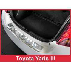 Nerez kryt- ochrana prahu zadního nárazníku Toyota Yaris III 2014-19