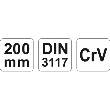 Klíč nastavitelný 200 mm CrV