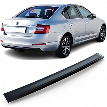 Prodloužení střechy - střesní spoiler Škoda Octavia III 2013-19 liftback černý lesklý