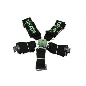 5-bodový bezpečnostní pás CAM LOCK 75 mm černý s logem Takata