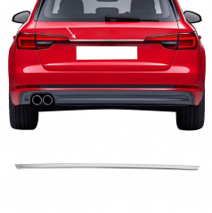 Nerez leštěná lišta nad SPZ Omtec Audi A4 2016+ sedan