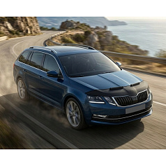 Převlek přední části kapoty černý Škoda Octavia III