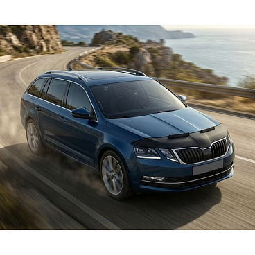 Převlek přední části kapoty černý Škoda Octavia III