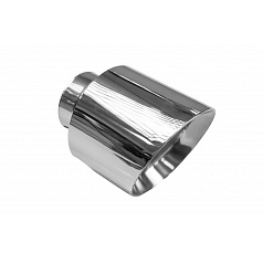 Koncovka tlumiče 127mm vstup 76mm Leštěná