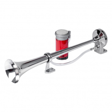 Klakson zvukový signál fanfára chrom 12V Klakson zvukový signál fanfára chrom 12V