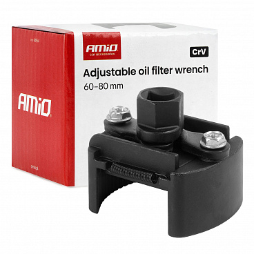 Nastavitelný klíč na olejový filtr 60–80 mm CrV Nastavitelný klíč na olejový filtr 60–80 mm CrV