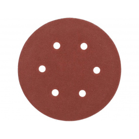 Brusný papír 150 mm P150 50 ks 6 děr suchý zip