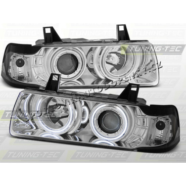 BMW E36 90-99 ANGEL EYES CHROM (LPBM67) - sedan / compact / touring BMW E36 90-99 ANGEL EYES CHROM (LPBM67) - sedan / compact / touring
