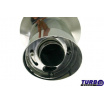 Sportovní výfuk TurboWorks 76/100 mm  dlouhá kulatá koncovka se silencerem 