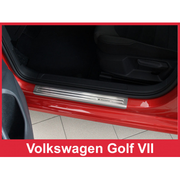 Nerez ochranné lišty prahu dveří 4ks Volkswagen Golf 7 2012-16