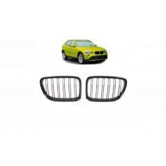 Gril BMW X1 E84 dvojité žebrování Lesklá černá