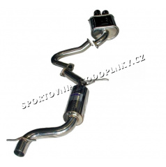 Škoda Octavia II RS 04-08 nerez výfukový cat-back systém INVIDIA