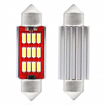 Žárovky sulfit VISION CANBUS 12 SMD 4014 Festoon 36mm White 12V/24V Žárovky sulfit VISION CANBUS 12 SMD 4014 Festoon 36mm White 12V/24V