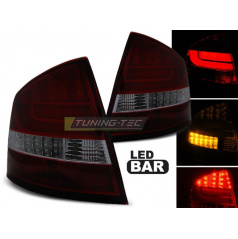 Škoda Octavia 2 Sedan 2004-12 zadní lampy red smoke LED BAR