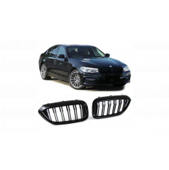 Gril BMW 5 G30 F90 G31 dvojité žebrování Gloss Black