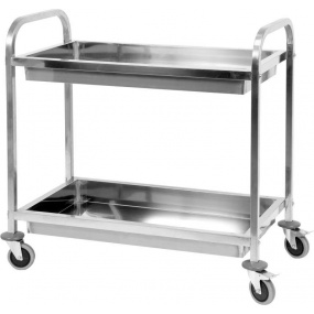 Číšnický vozík 820x430mm 2 police NEREZ hluboký Číšnický vozík 820x430mm 2 police NEREZ hluboký